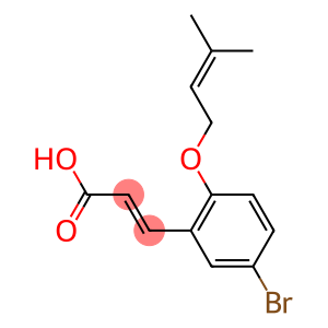 3-{5-bromo-2-[(3-methylbut-2-en-1-yl)oxy]phenyl}prop-2-enoic acid