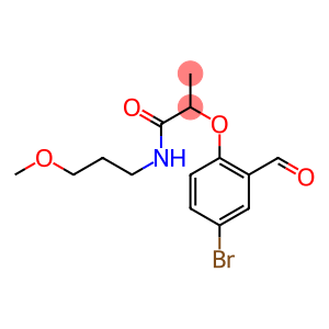 2-(4-bromo-2-formylphenoxy)-N-(3-methoxypropyl)propanamide