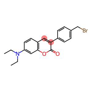 3-(4-(BROMOMETHYL)PHENYL)-7-(DIETHYLAMINO)-2H-1-BENZOPYRAN-2-ONE