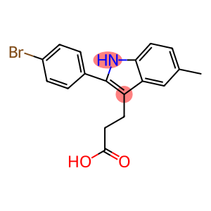 3-[2-(4-BROMOPHENYL)-5-METHYL-1H-INDOL-3-YL]PROPANOIC ACID