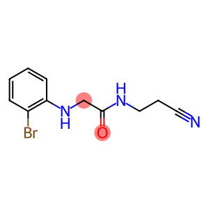 2-[(2-bromophenyl)amino]-N-(2-cyanoethyl)acetamide