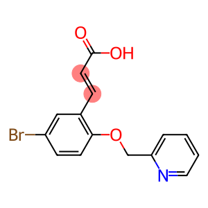 3-[5-bromo-2-(pyridin-2-ylmethoxy)phenyl]prop-2-enoic acid