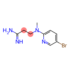 3-[(5-bromopyridin-2-yl)(methyl)amino]propanimidamide