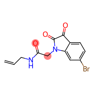 2-(6-bromo-2,3-dioxo-2,3-dihydro-1H-indol-1-yl)-N-(prop-2-en-1-yl)acetamide