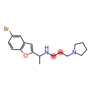 [1-(5-bromo-1-benzofuran-2-yl)ethyl][3-(pyrrolidin-1-yl)propyl]amine