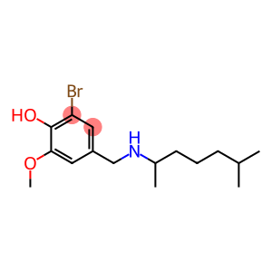 2-bromo-6-methoxy-4-{[(6-methylheptan-2-yl)amino]methyl}phenol