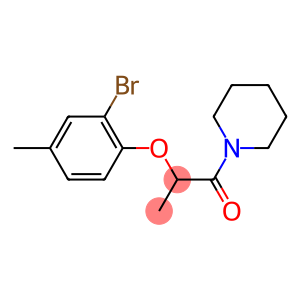 2-(2-bromo-4-methylphenoxy)-1-(piperidin-1-yl)propan-1-one