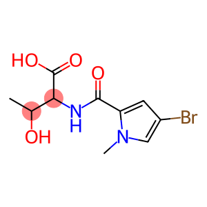 2-[(4-bromo-1-methyl-1H-pyrrol-2-yl)formamido]-3-hydroxybutanoic acid