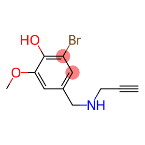 2-bromo-6-methoxy-4-[(prop-2-yn-1-ylamino)methyl]phenol