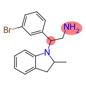 2-(3-bromophenyl)-2-(2-methyl-2,3-dihydro-1H-indol-1-yl)ethan-1-amine