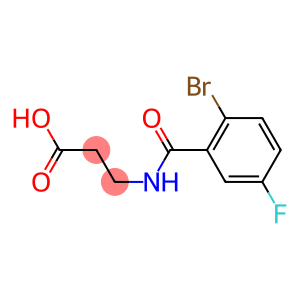 3-[(2-bromo-5-fluorobenzoyl)amino]propanoic acid