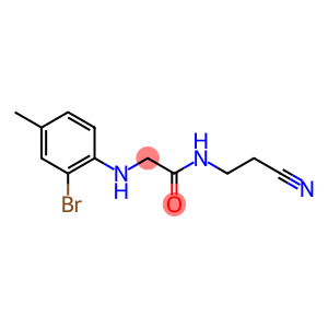 2-[(2-bromo-4-methylphenyl)amino]-N-(2-cyanoethyl)acetamide