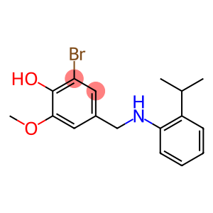 2-bromo-6-methoxy-4-({[2-(propan-2-yl)phenyl]amino}methyl)phenol