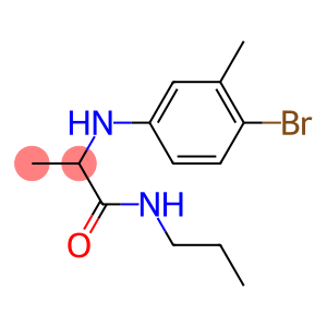 2-[(4-bromo-3-methylphenyl)amino]-N-propylpropanamide