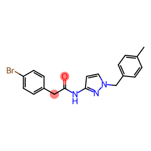 2-(4-bromophenyl)-N-[1-(4-methylbenzyl)-1H-pyrazol-3-yl]acetamide