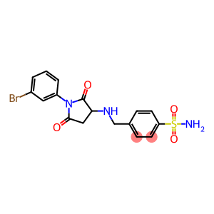 4-({[1-(3-bromophenyl)-2,5-dioxo-3-pyrrolidinyl]amino}methyl)benzenesulfonamide