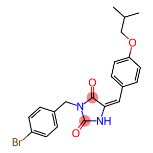 3-(4-bromobenzyl)-5-(4-isobutoxybenzylidene)-2,4-imidazolidinedione