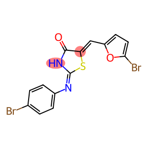 5-[(5-bromo-2-furyl)methylene]-2-[(4-bromophenyl)imino]-1,3-thiazolidin-4-one