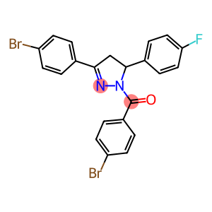 1-(4-bromobenzoyl)-3-(4-bromophenyl)-5-(4-fluorophenyl)-4,5-dihydro-1H-pyrazole