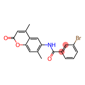 3-bromo-N-(4,7-dimethyl-2-oxo-2H-chromen-6-yl)benzamide
