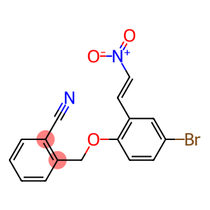 2-[(4-bromo-2-{2-nitrovinyl}phenoxy)methyl]benzonitrile