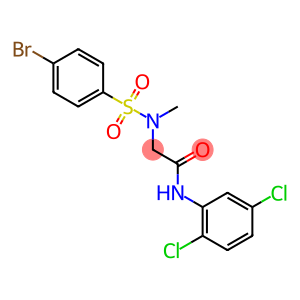 2-[[(4-bromophenyl)sulfonyl](methyl)amino]-N-(2,5-dichlorophenyl)acetamide