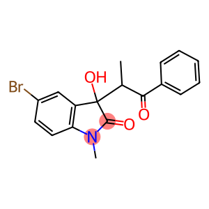 5-bromo-3-hydroxy-1-methyl-3-(1-methyl-2-oxo-2-phenylethyl)-1,3-dihydro-2H-indol-2-one