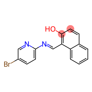 1-{[(5-bromo-2-pyridinyl)imino]methyl}-2-naphthol