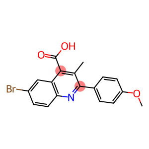 6-bromo-2-(4-methoxyphenyl)-3-methyl-4-quinolinecarboxylic acid