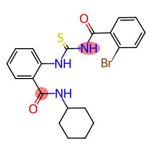 2-({[(2-bromobenzoyl)amino]carbothioyl}amino)-N-cyclohexylbenzamide