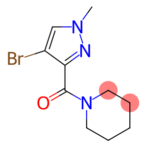 1-[(4-bromo-1-methyl-1H-pyrazol-3-yl)carbonyl]piperidine