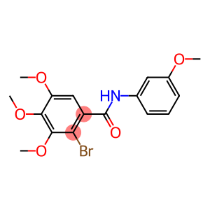 2-bromo-3,4,5-trimethoxy-N-(3-methoxyphenyl)benzamide