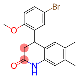 4-(5-bromo-2-methoxyphenyl)-6,7-dimethyl-3,4-dihydro-2(1H)-quinolinone