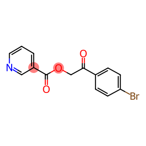 2-(4-bromophenyl)-2-oxoethyl nicotinate