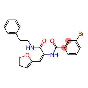 3-bromo-N-(2-(2-furyl)-1-{[(2-phenylethyl)amino]carbonyl}vinyl)benzamide
