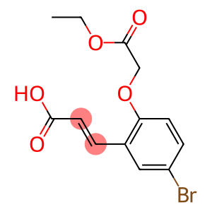 3-[5-bromo-2-(2-ethoxy-2-oxoethoxy)phenyl]prop-2-enoic acid