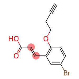 3-[5-bromo-2-(but-3-yn-1-yloxy)phenyl]prop-2-enoic acid