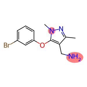 [5-(3-bromophenoxy)-1,3-dimethyl-1H-pyrazol-4-yl]methanamine