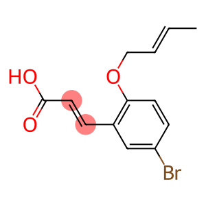 3-[5-bromo-2-(but-2-en-1-yloxy)phenyl]prop-2-enoic acid