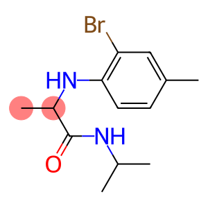 2-[(2-bromo-4-methylphenyl)amino]-N-(propan-2-yl)propanamide