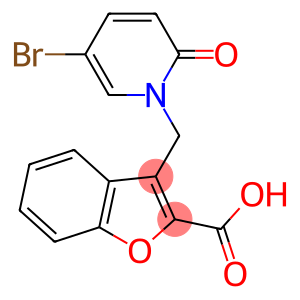 3-[(5-bromo-2-oxo-1,2-dihydropyridin-1-yl)methyl]-1-benzofuran-2-carboxylic acid