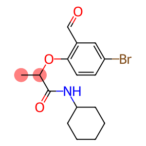 2-(4-bromo-2-formylphenoxy)-N-cyclohexylpropanamide