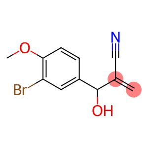 2-[(3-bromo-4-methoxyphenyl)(hydroxy)methyl]prop-2-enenitrile