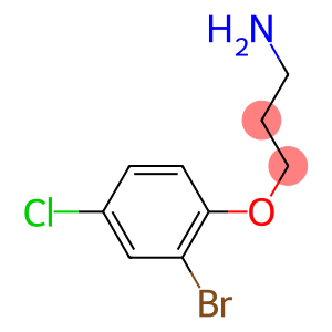 3-(2-bromo-4-chlorophenoxy)propan-1-amine