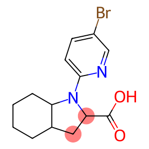 1-(5-bromopyridin-2-yl)octahydro-1H-indole-2-carboxylic acid