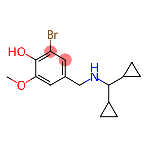 2-bromo-4-{[(dicyclopropylmethyl)amino]methyl}-6-methoxyphenol