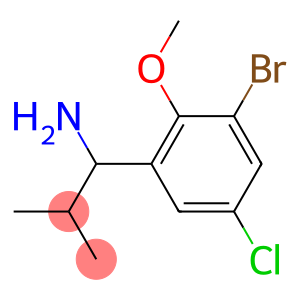 1-(3-bromo-5-chloro-2-methoxyphenyl)-2-methylpropan-1-amine