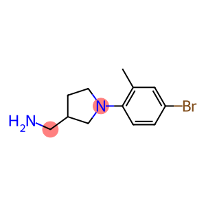 [1-(4-bromo-2-methylphenyl)pyrrolidin-3-yl]methylamine