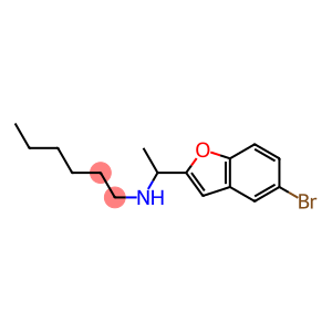 [1-(5-bromo-1-benzofuran-2-yl)ethyl](hexyl)amine