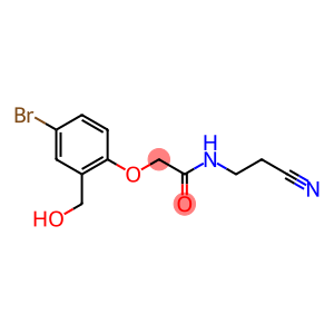 2-[4-bromo-2-(hydroxymethyl)phenoxy]-N-(2-cyanoethyl)acetamide